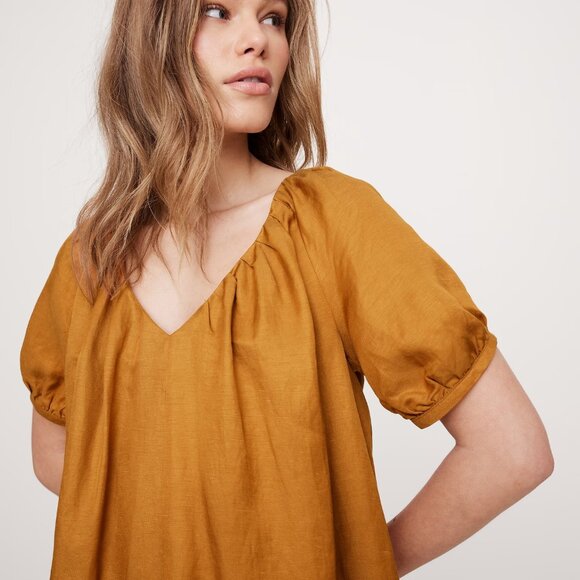 NWT Banana Republic viscose - linen mini dress - Picture 7 of 8